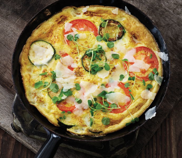 Omelet med squash Moderne Mamma